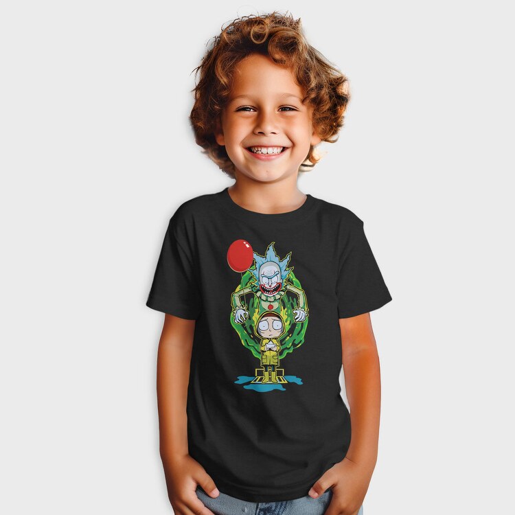 Rick And Morty Clown, Tricou Copii