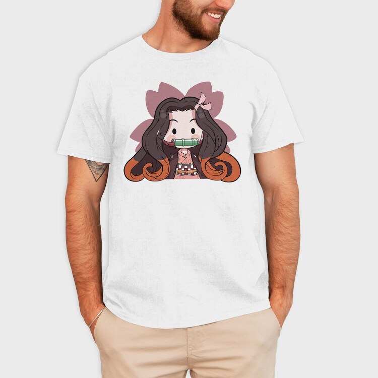 Chibi Flute Girl, Tricou Barbati (Unisex)