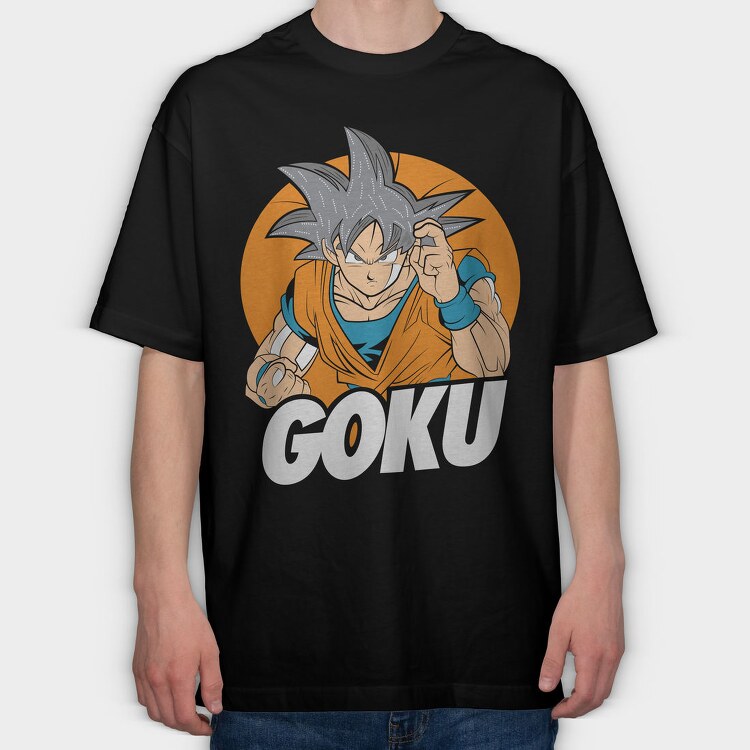 Son Goku Power 1, Tricou Oversize Barbati (Unisex)