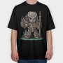 Predator Warrior, Tricou Oversize Barbati (Unisex)