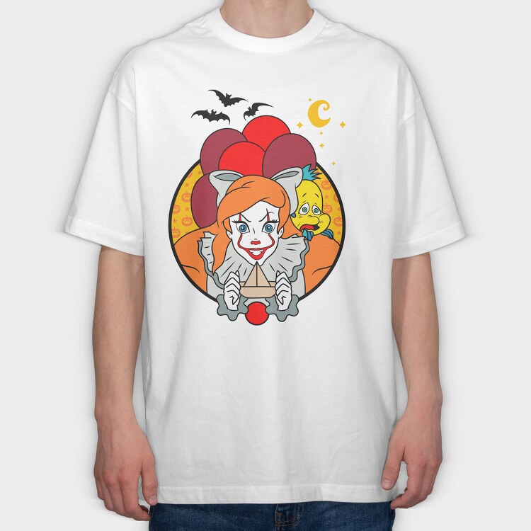 Pennywise Clown Nightmare, Tricou Oversize Barbati (Unisex)