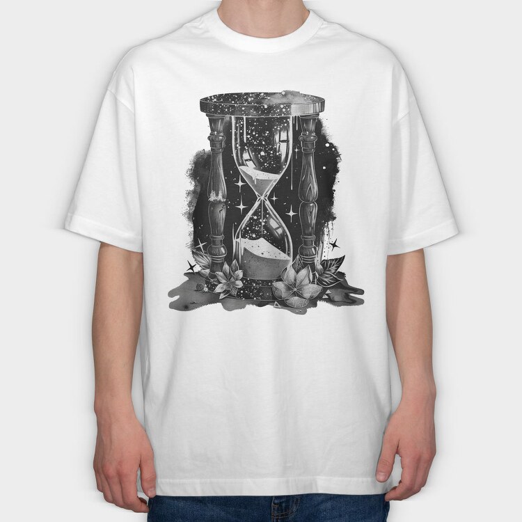 Hour Glass Sand Glow, Tricou Oversize Barbati (Unisex)