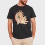 Cat Riding Dog Unicorn, Tricou Barbati (Unisex)