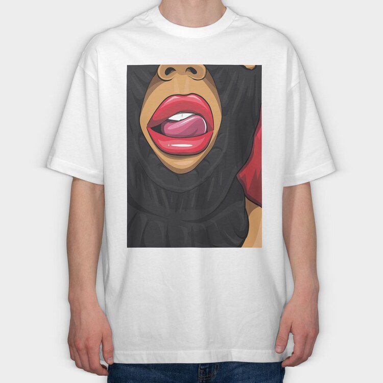 Gorilla Grin, Tricou Oversize Barbati (Unisex)