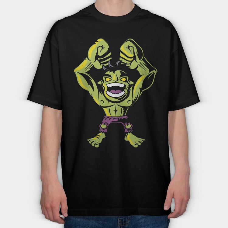 Green Goblin Roar, Tricou Oversize Barbati (Unisex)