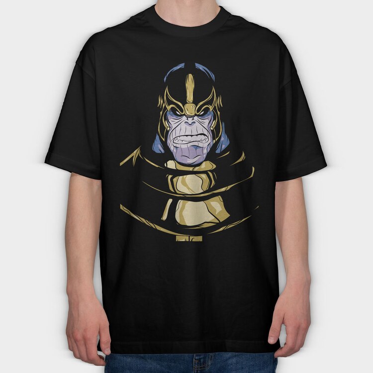Thanos Face Mask, Tricou Oversize Barbati (Unisex)