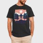 Hiking Sunset, Tricou Barbati (Unisex)