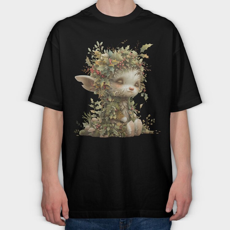 Holly Fairy Crown, Tricou Oversize Barbati (Unisex)