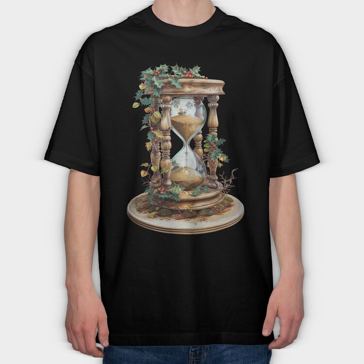 Hourglass Holly Garden, Tricou Oversize Barbati (Unisex)