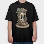 Hourglass Holly Garden, Tricou Oversize Barbati (Unisex)