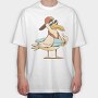 Seagull Summer Surf, Tricou Oversize Barbati (Unisex)