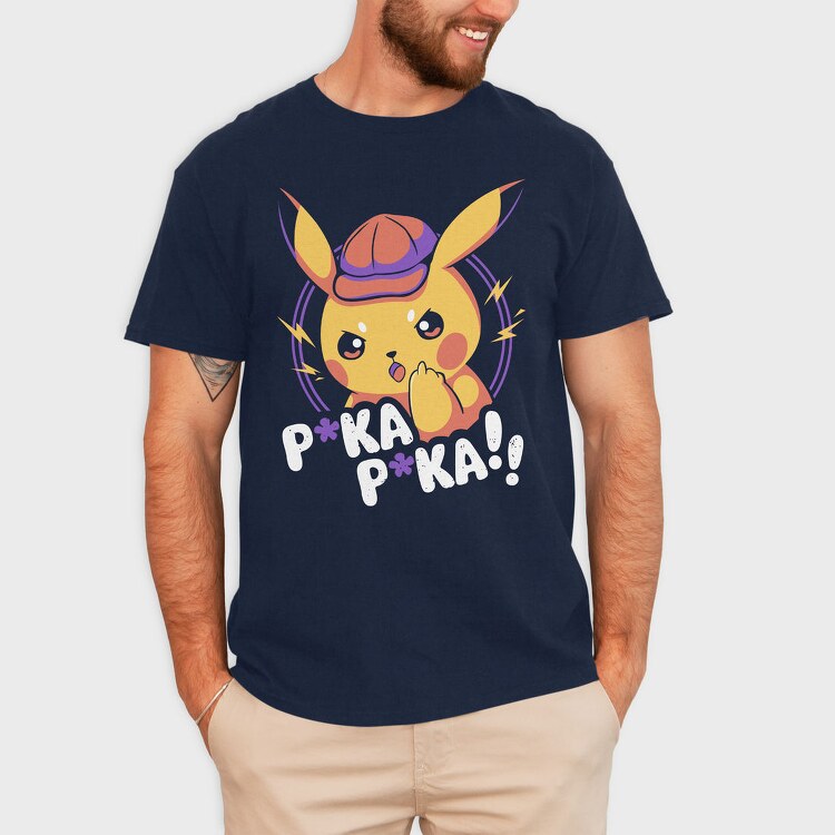 Pikachu Lightning Cap, Tricou Barbati (Unisex)