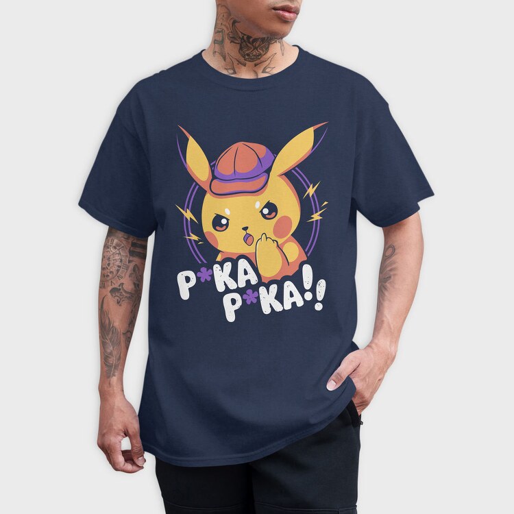 Pikachu Lightning Cap, Tricou Barbati (Unisex)