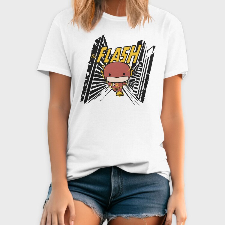 The Flash Chibi Burst, Tricou Barbati (Unisex)