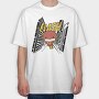 The Flash Chibi Burst, Tricou Oversize Barbati (Unisex)