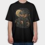 Scarecrow Pumpikin, Tricou Oversize Barbati (Unisex)