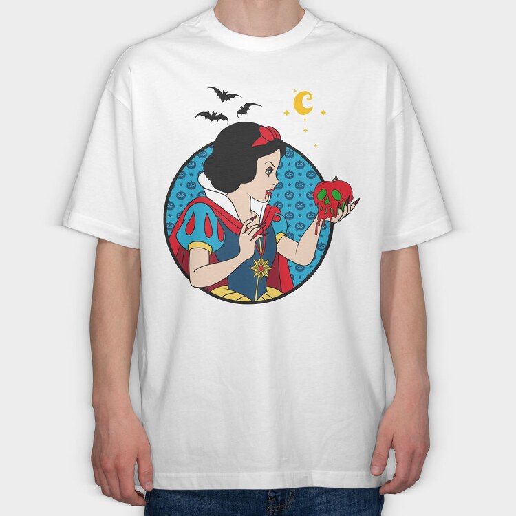 Halloween Snow White, Tricou Oversize Barbati (Unisex)