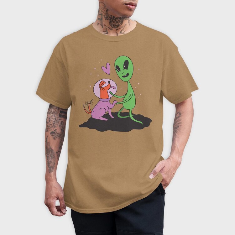 Alien Dog, Tricou Barbati (Unisex)