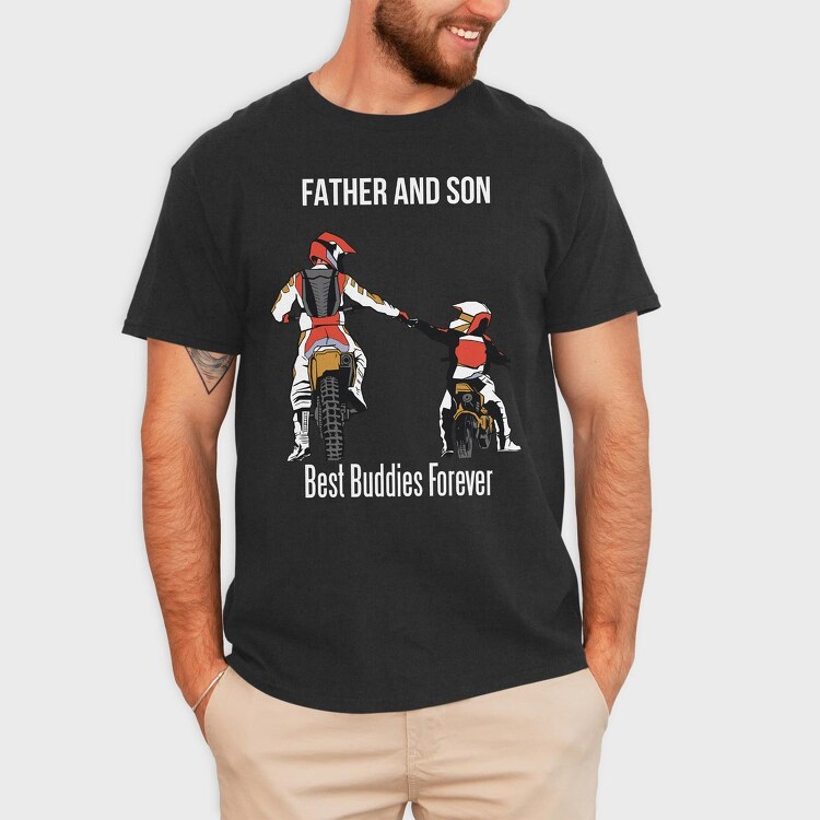 Father And Son Enduro, Tricou Barbati (Unisex)