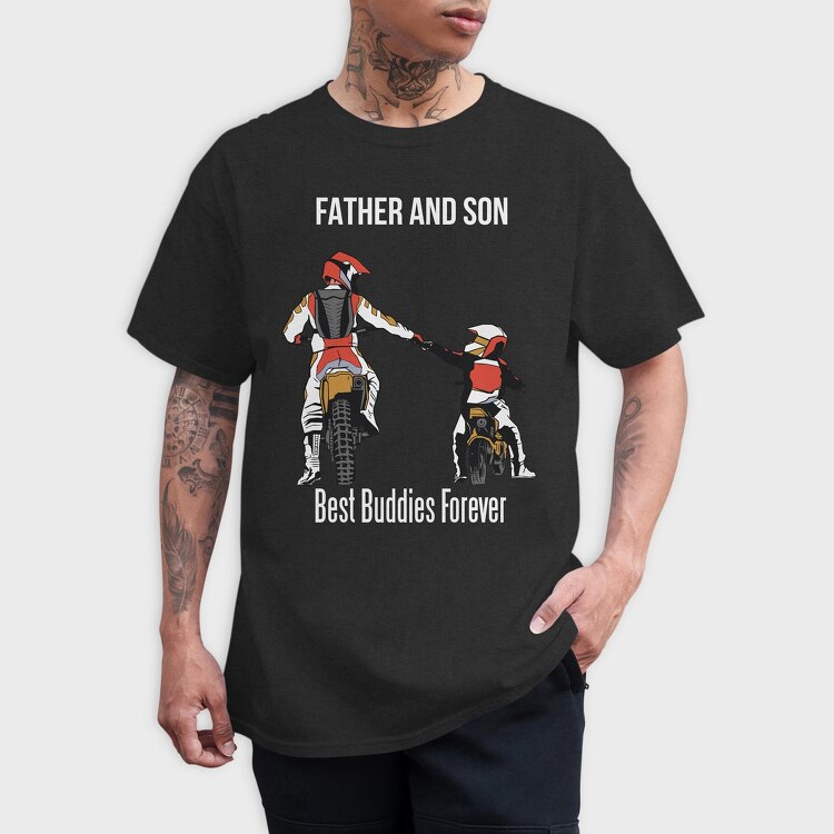 Father And Son Enduro, Tricou Barbati (Unisex)