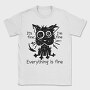 Shaggy Cat Everything Is Fine, Tricou Barbati (Unisex)