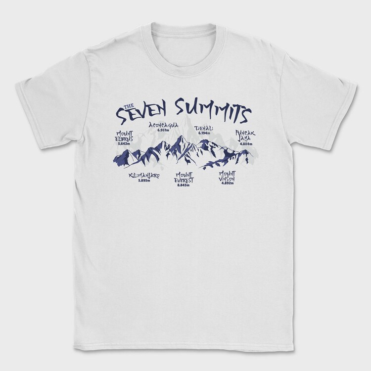 Seven Summits, Tricou Barbati (Unisex)