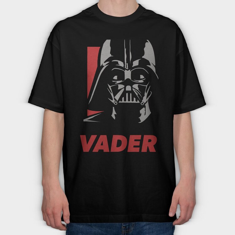 Darth Vader Face, Tricou Oversize Barbati (Unisex)
