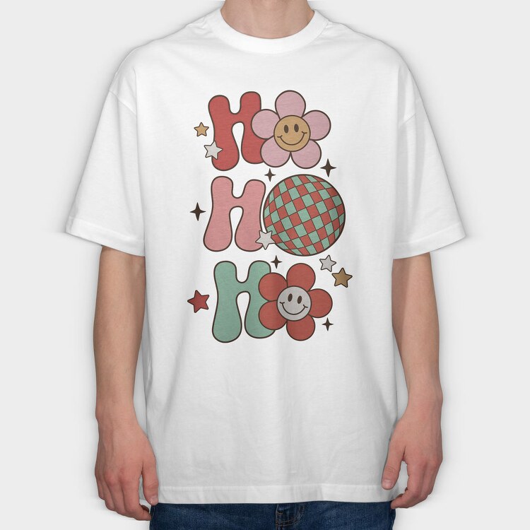 Ho Ho Ho Balls, Tricou Oversize Barbati (Unisex)