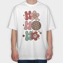 Ho Ho Ho Balls, Tricou Oversize Barbati (Unisex)