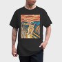 Cat Munch Scream, Tricou Barbati (Unisex)