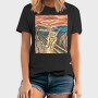 Cat Munch Scream, Tricou Barbati (Unisex)