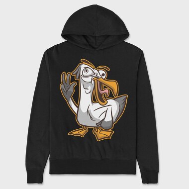 Seagull Funny, Hanorac Oversize Barbati (Unisex)