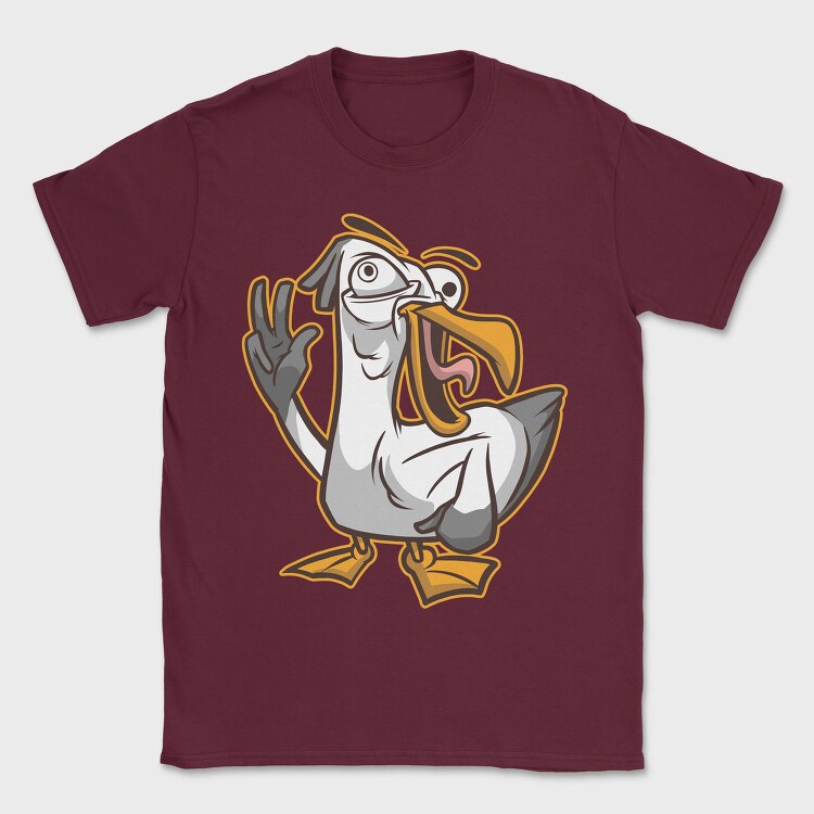 Seagull Funny, Tricou Barbati (Unisex)