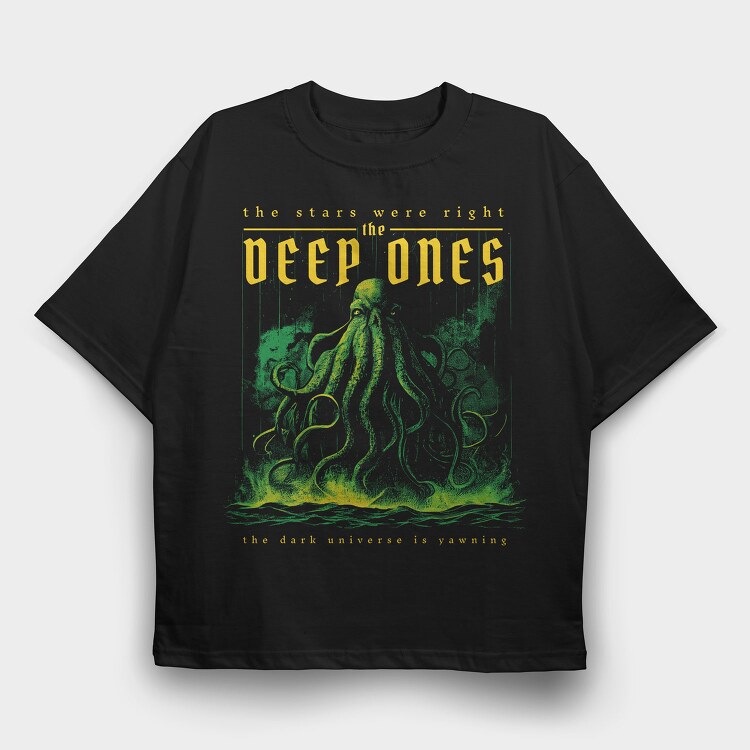 Sea Monster Deep, Tricou Oversize Barbati (Unisex)