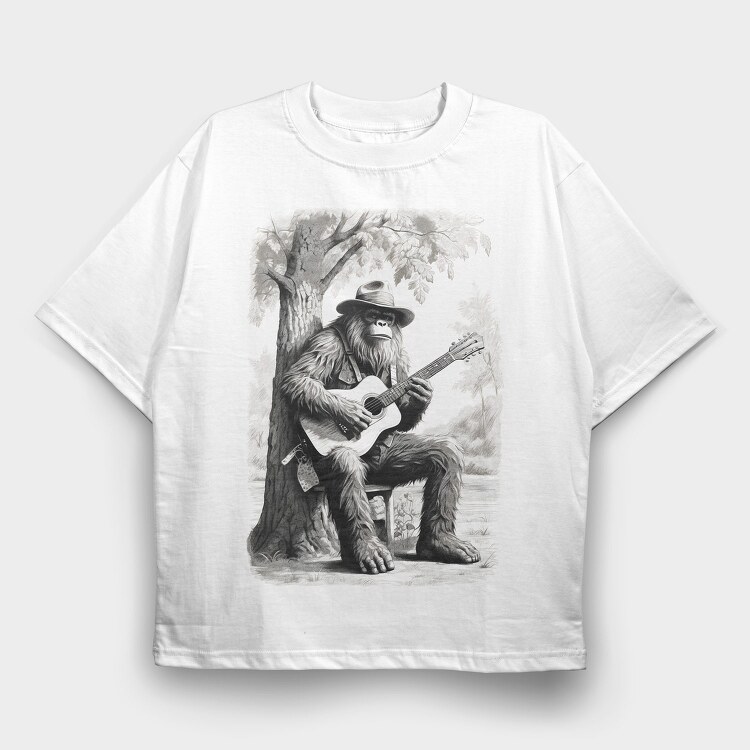 Sasquatch, Tricou Oversize Barbati (Unisex)