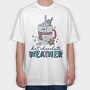 Hot Chocolate Weather, Tricou Oversize Barbati (Unisex)