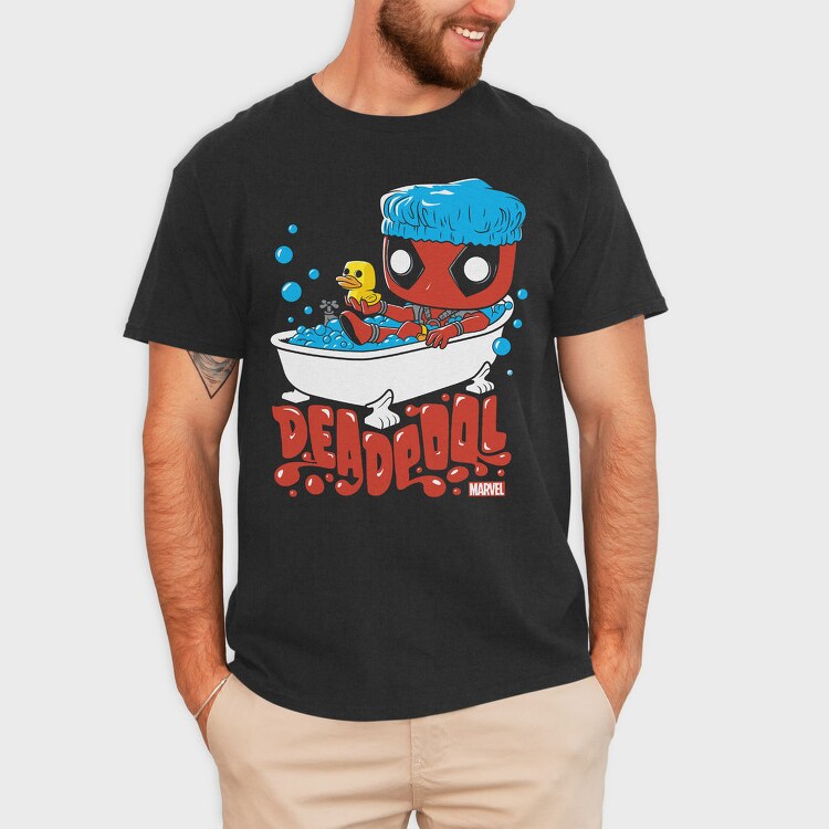 Deadpool Bath Time, Tricou Barbati (Unisex)