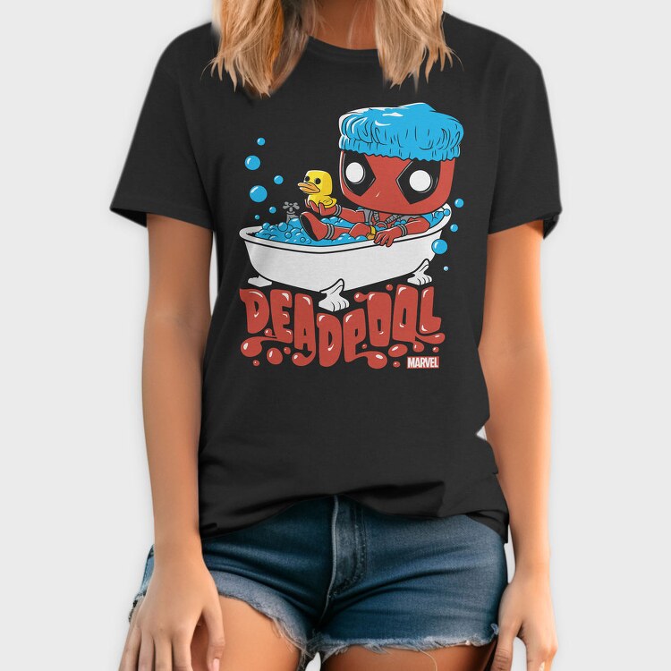 Deadpool Bath Time, Tricou Barbati (Unisex)