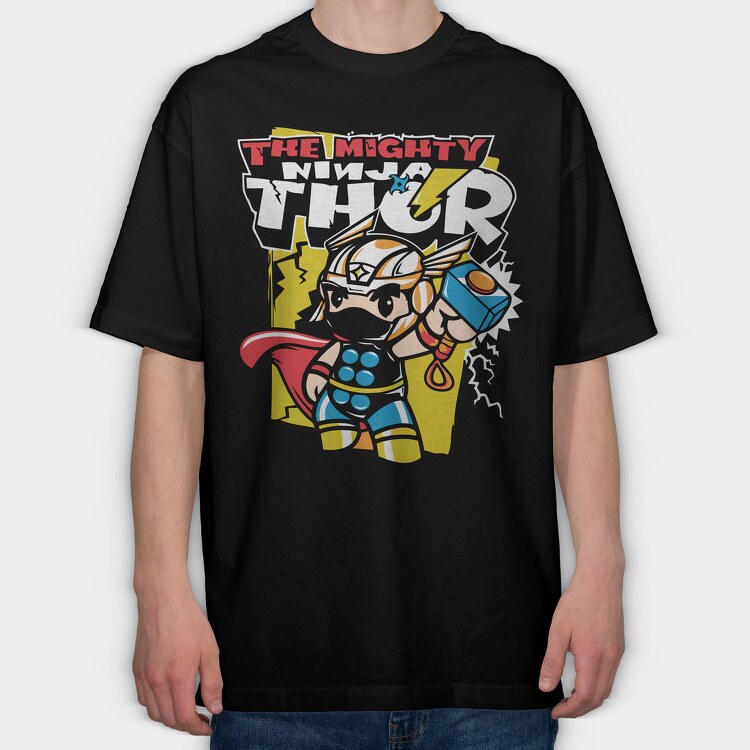 The Mighty Thunder Fox, Tricou Oversize Barbati (Unisex)