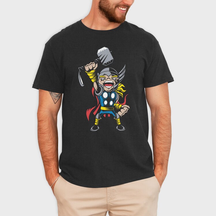 Thor Hammer Punch, Tricou Barbati (Unisex)