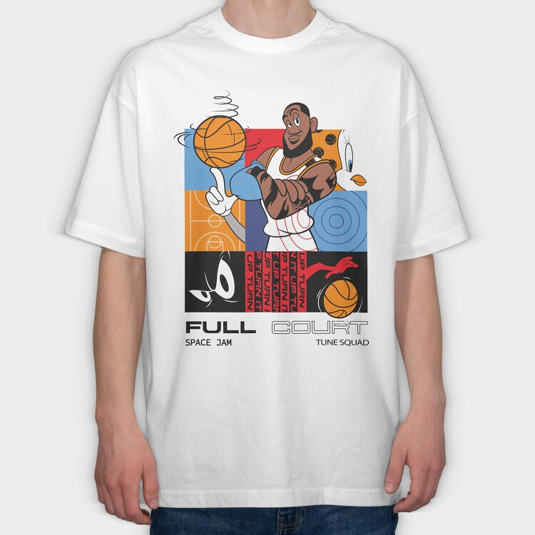 Space Jam Lebron, Tricou Oversize Barbati (Unisex)