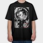 Red Moon Crescent, Tricou Oversize Barbati (Unisex)