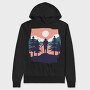 Hiking Sunset, Hanorac Oversize Barbati (Unisex)