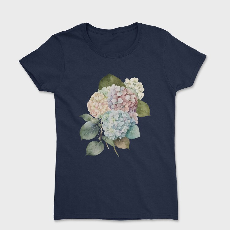 Hydrangea Flowers 64978827, Tricou Femei