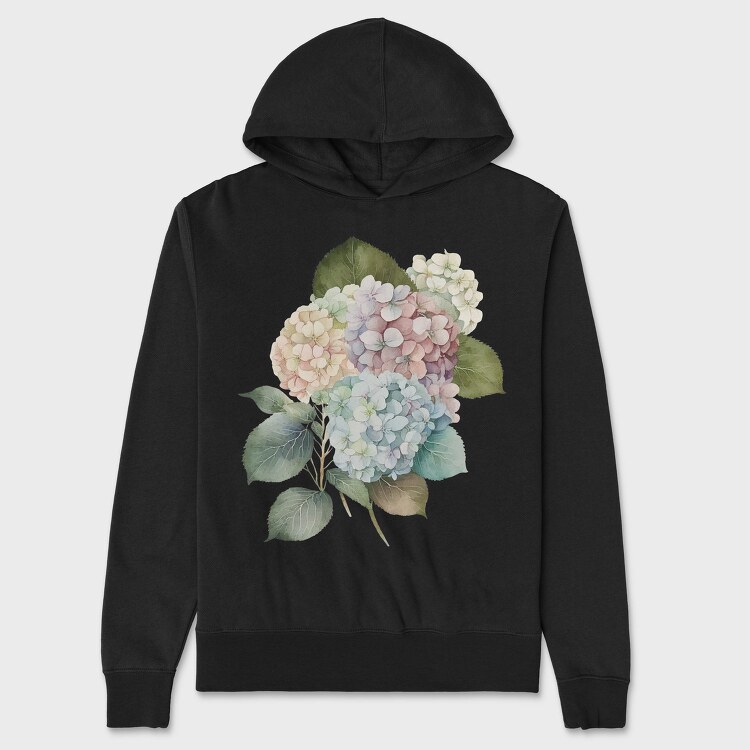 Hydrangea Flowers 64978827, Hanorac Oversize Barbati (Unisex)