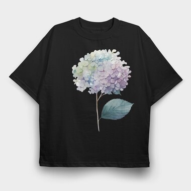 Hydrangea Flowers Bloom, Tricou Oversize Barbati (Unisex)