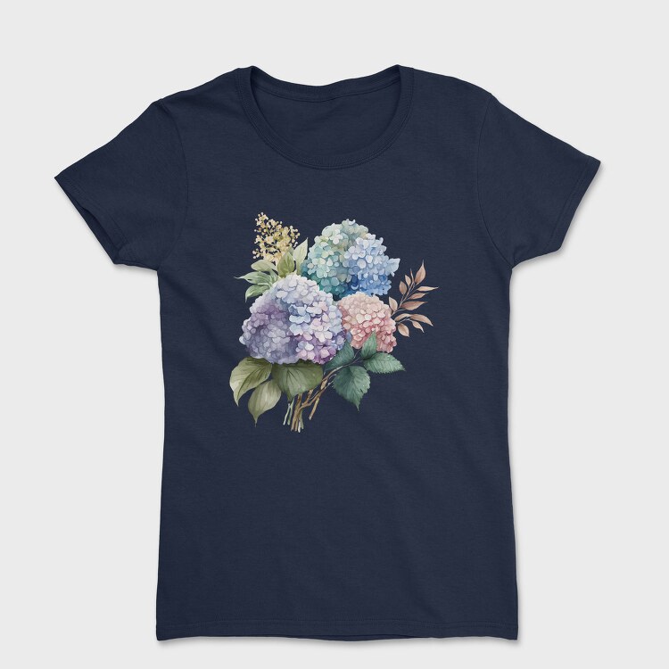 Hydrangea Flowers Blooms, Tricou Femei