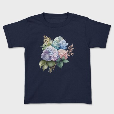 Hydrangea Flowers Blooms, Tricou Copii