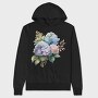 Hydrangea Flowers Blooms, Hanorac Oversize Barbati (Unisex)