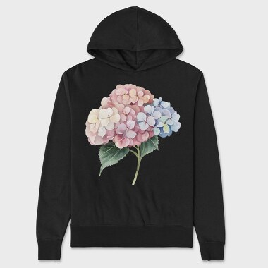 Hydrangea Flowers Wm, Hanorac Oversize Barbati (Unisex)